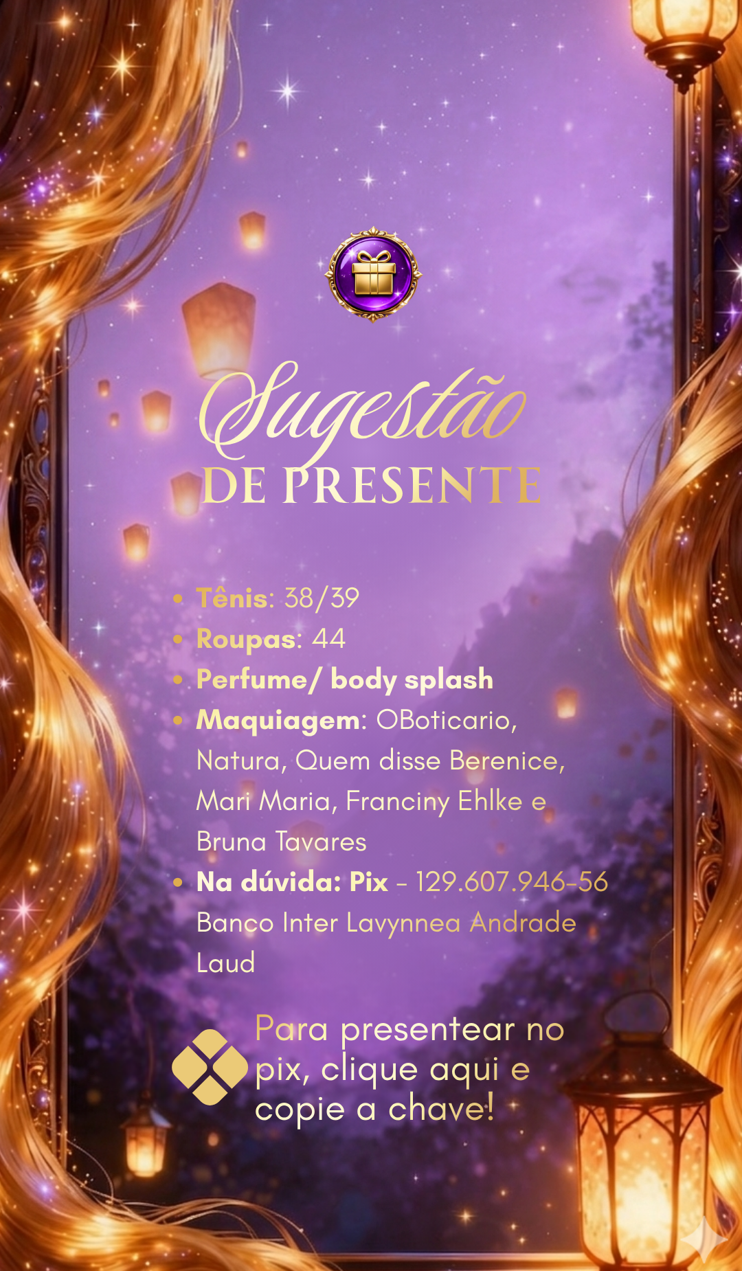 Sugestão de presente